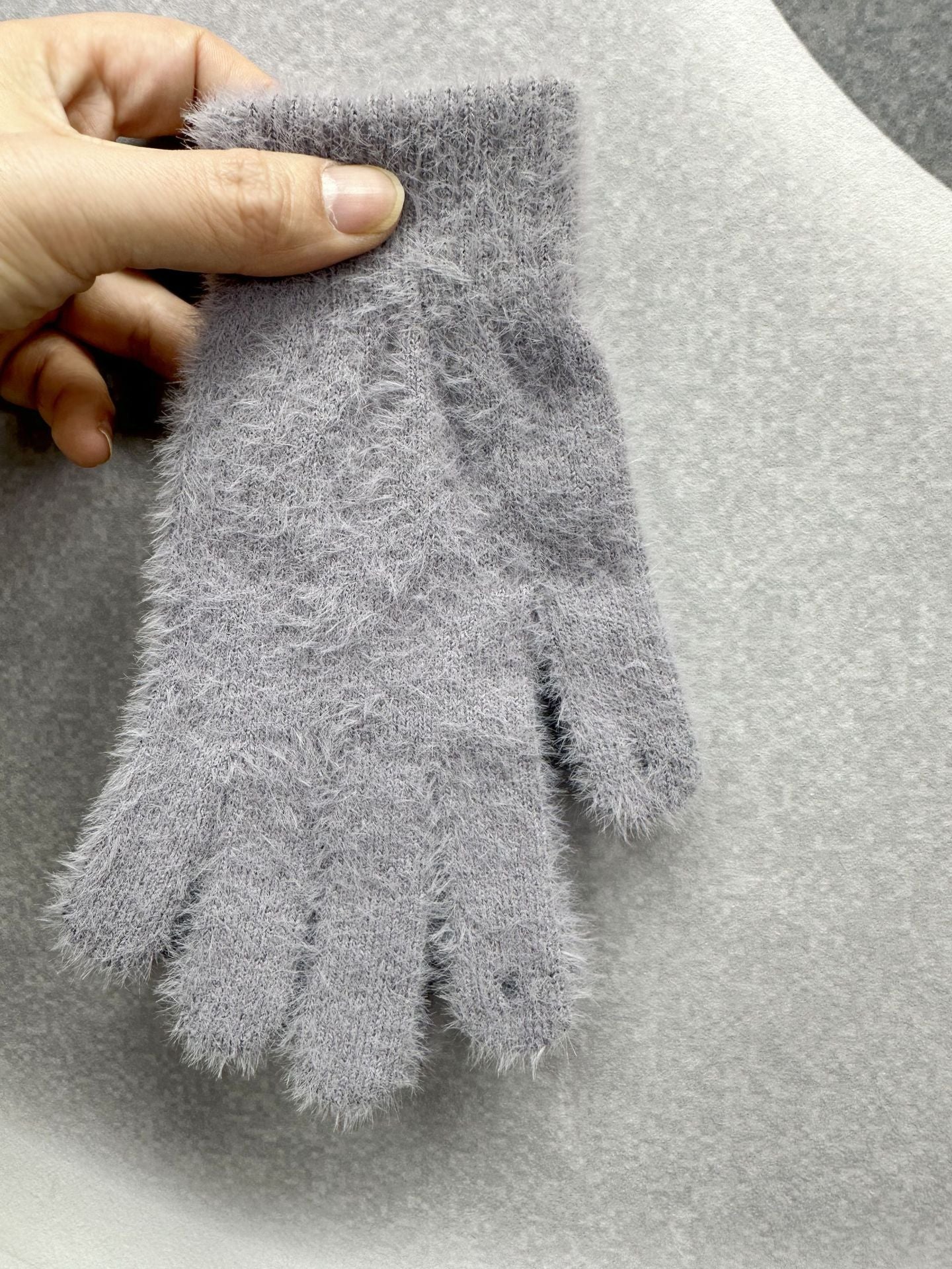 Women's Open Finger Touch Screen Solid Color Gloves