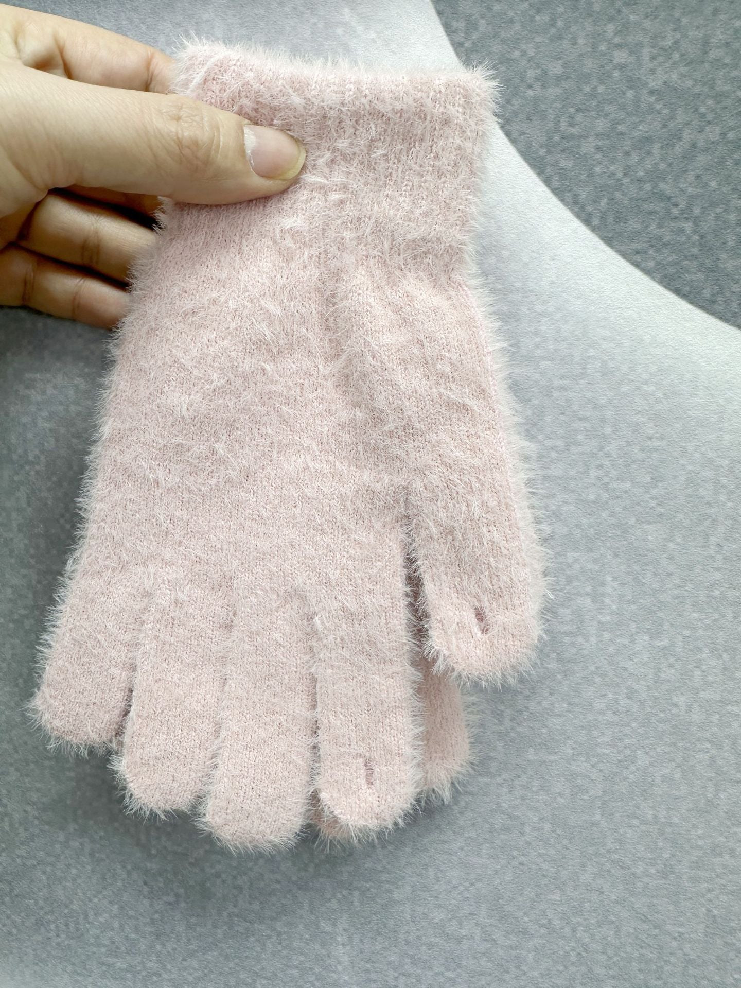 Women's Open Finger Touch Screen Solid Color Gloves