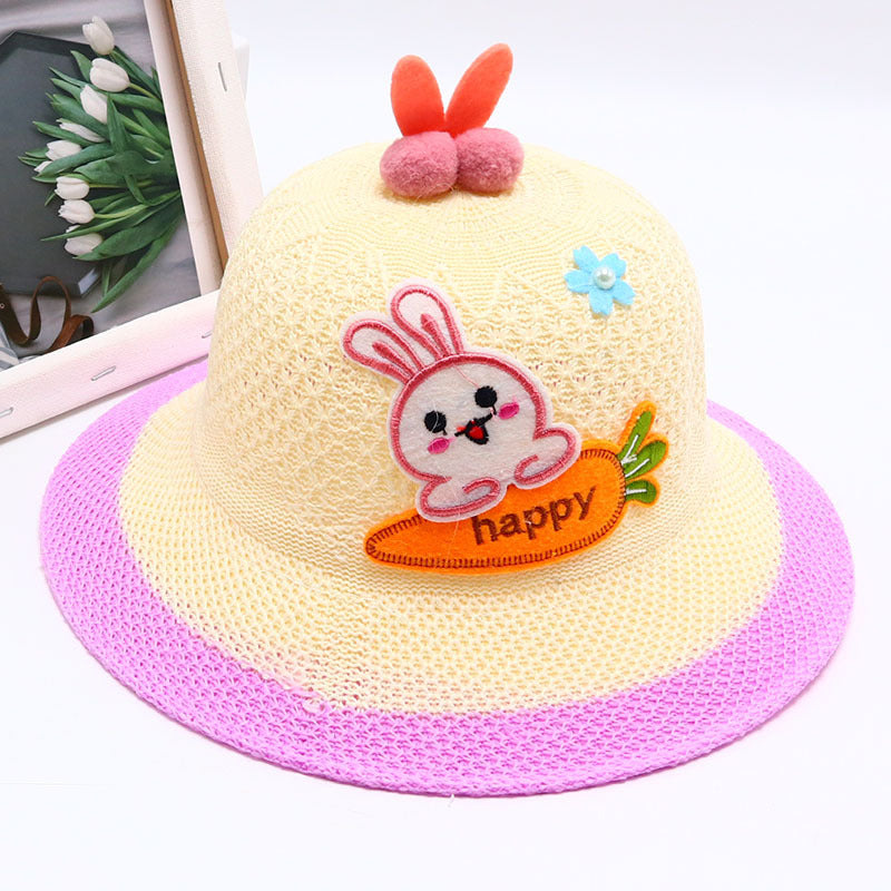 Children's Straw Summer Fisherman Boy Sun Protection The Kids' Headwear