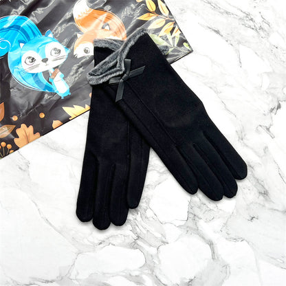 Biking Fleece-lined Thickened Cold Protection Korean Gloves