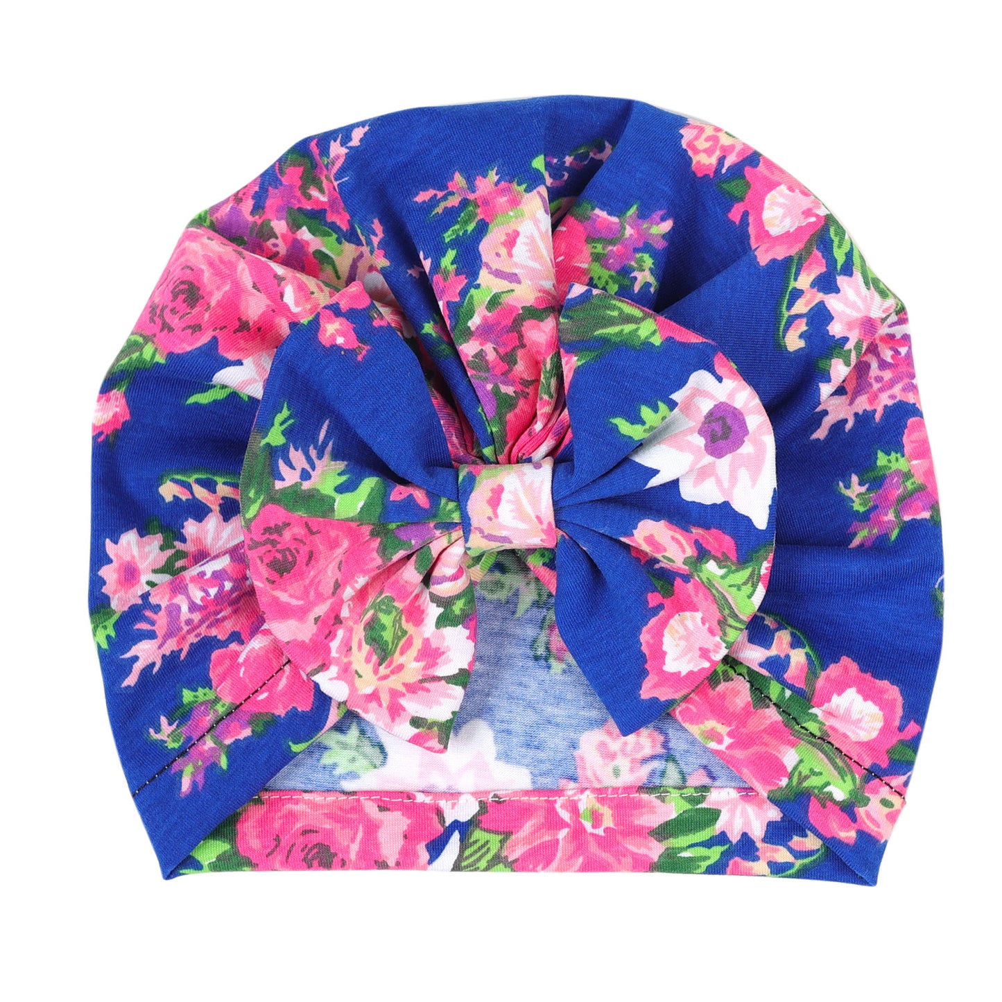 Floral Bow Beanie Windproof Warm Donut Kids' Headwear