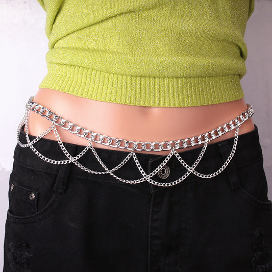 Metal Chain Waist Hip Hop Punk Belts