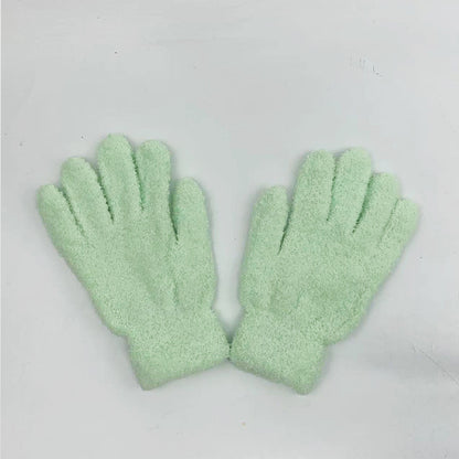 Women's & Men's Winter Towel Material Thickened Warm Full Finger Gloves