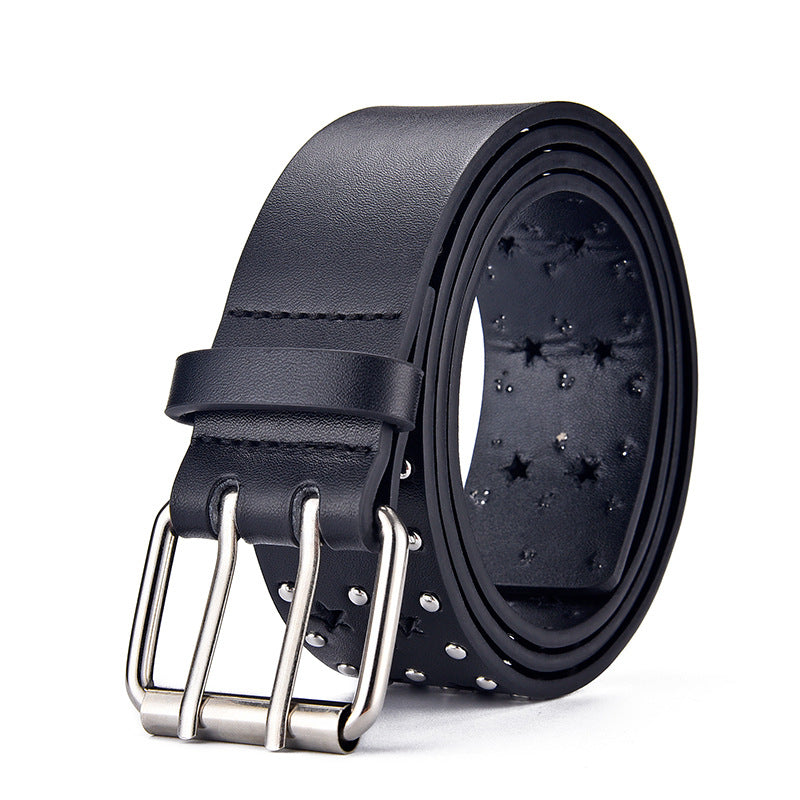 Hollow Hip Hop Punk Rivet Casual Belts