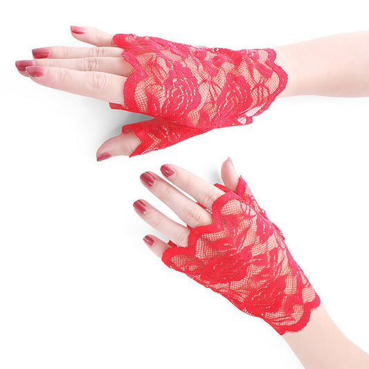 Creative Style Lace Fashion Wedding Dress Decoration Half Gloves