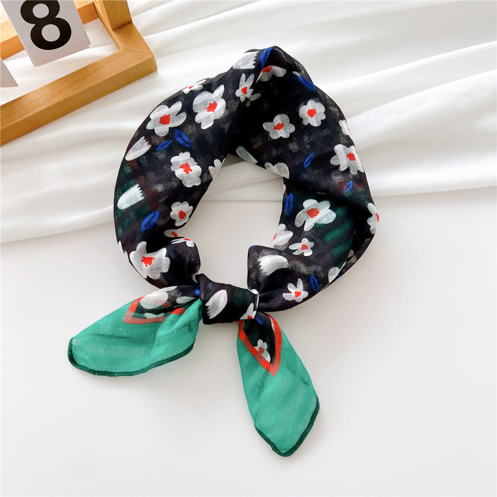 Women's Towel Silk Artistic Fashionable Elegant Hair Scarfs