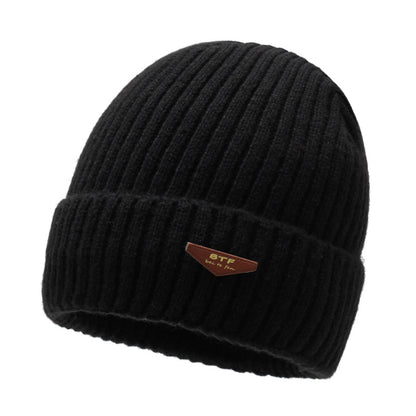 Men's Woolen Winter Mountaineering Fleece-lined Warm Pullover Hats & Caps