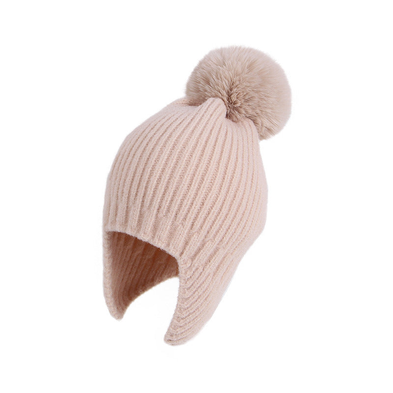 Children's Winter Hat Thermal Lei Knitted Woolen Kids' Headwear