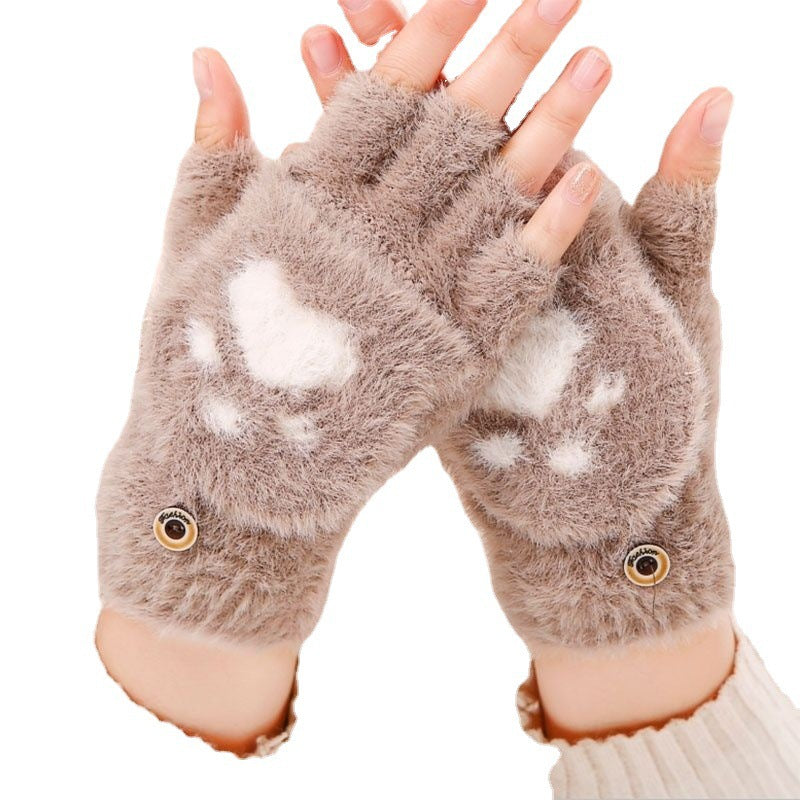 Padded Thickened Tide Writing Riding Cute Gloves