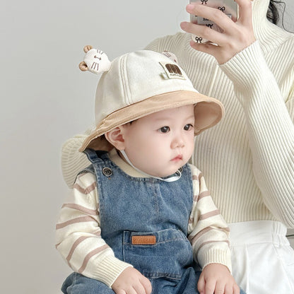 Hat Autumn Windproof Bucket Fashion Fisherman Kids' Headwear