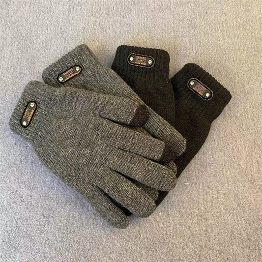 Men's Thickened Cold Protection Thermal Touch Screen Gloves