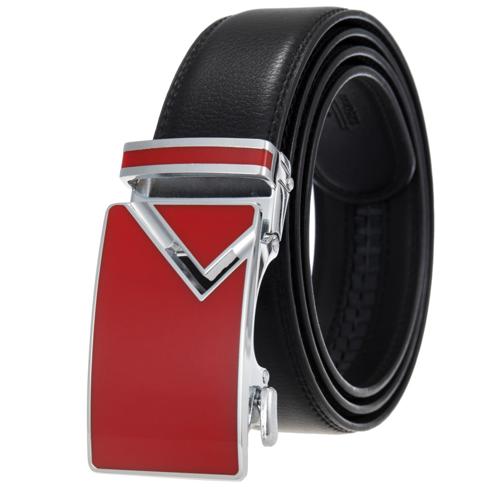 Men's Abrasive Buckle Leather Automatic Fashion Belts