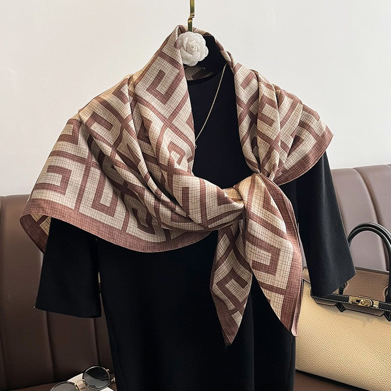 Women's Style Shawl Neck Protection Outer Wear Scarfs