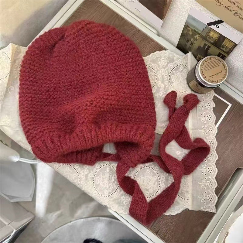 Women's Plush Winter Warm Ear Protection Knitted Hats & Caps