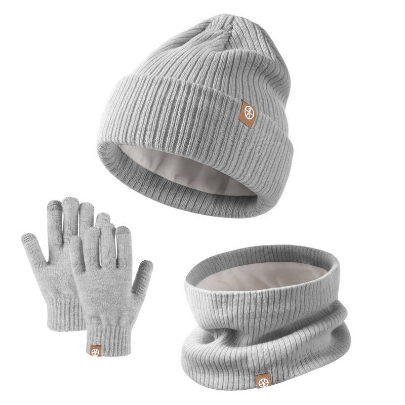 Children's Hat Outdoor Keep Warm Knitted Fleece-lined Earflaps Kids' Headwear