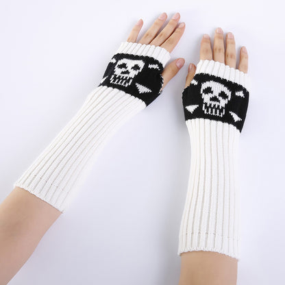 Women's & Men's Exposed Half Finger Knitted Fashion Wristband Gloves