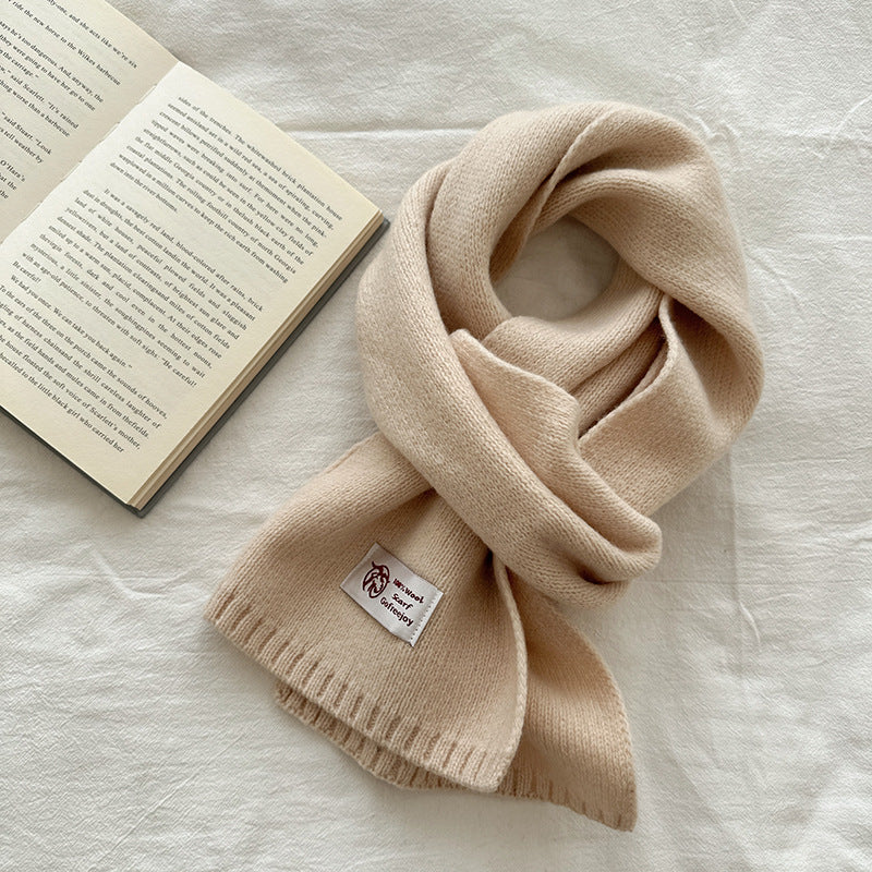 Women's & Men's Australian Pure Cotton Wool Color Winter Scarfs