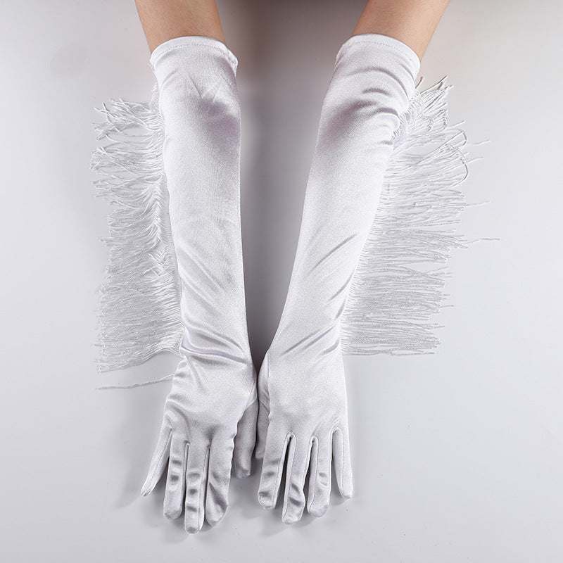 Prom Etiquette Sexy Super Long Female Gloves