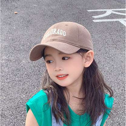 Children's Summer Letters Thin Breathable Sun Protection Sunshade Kids' Headwear