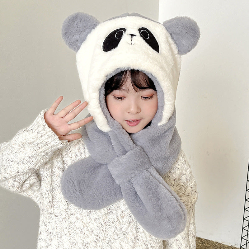 Children's Hat Winter Integrated Infant Boys Cute Kids' Headwear