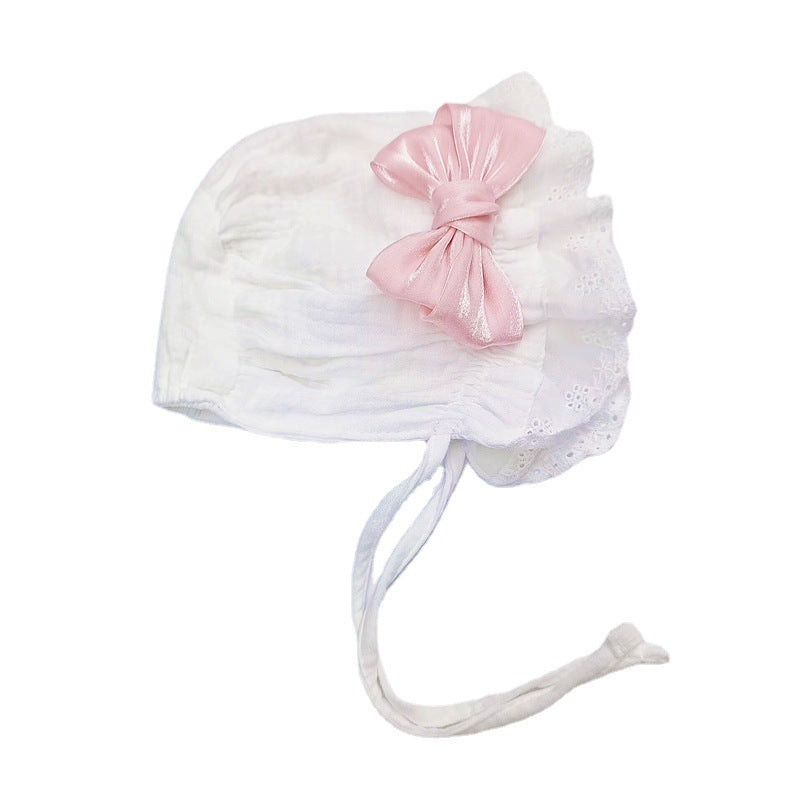 Attractive Cotton Beanie Months Hat Gauze Kids' Headwear