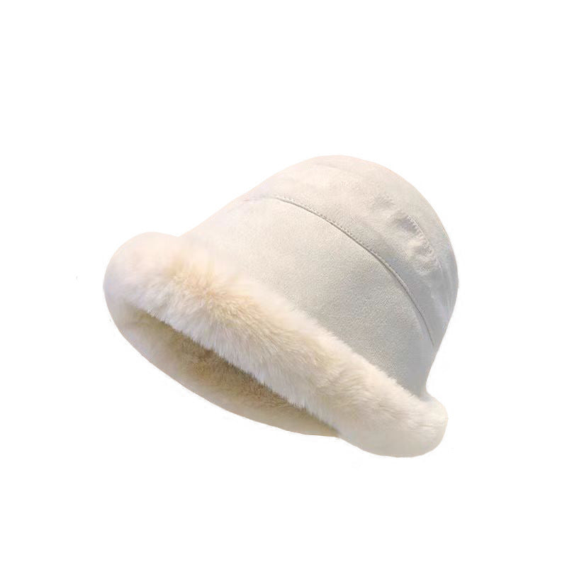 Hat Female Winter Curling Bucket Warm Hats & Caps