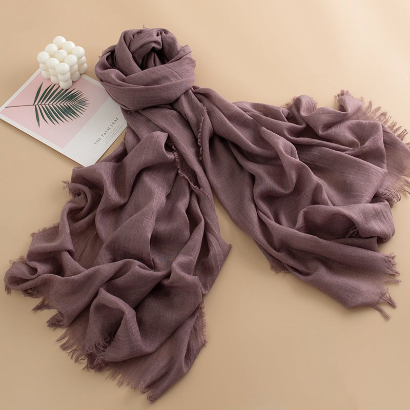 Women's Color Thin High-grade Long Air Conditioning Scarfs