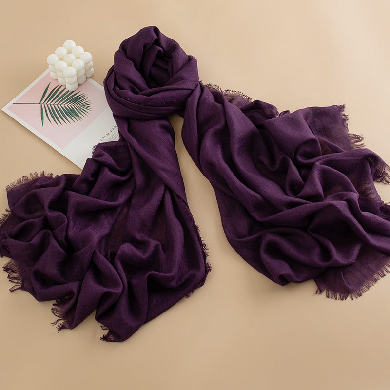 Women's Color Thin High-grade Long Air Conditioning Scarfs