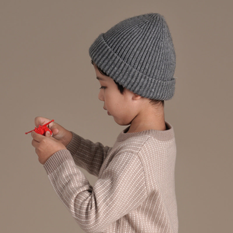 Children's Hat Winter Warm Soft Knitted Leisure Kids' Headwear