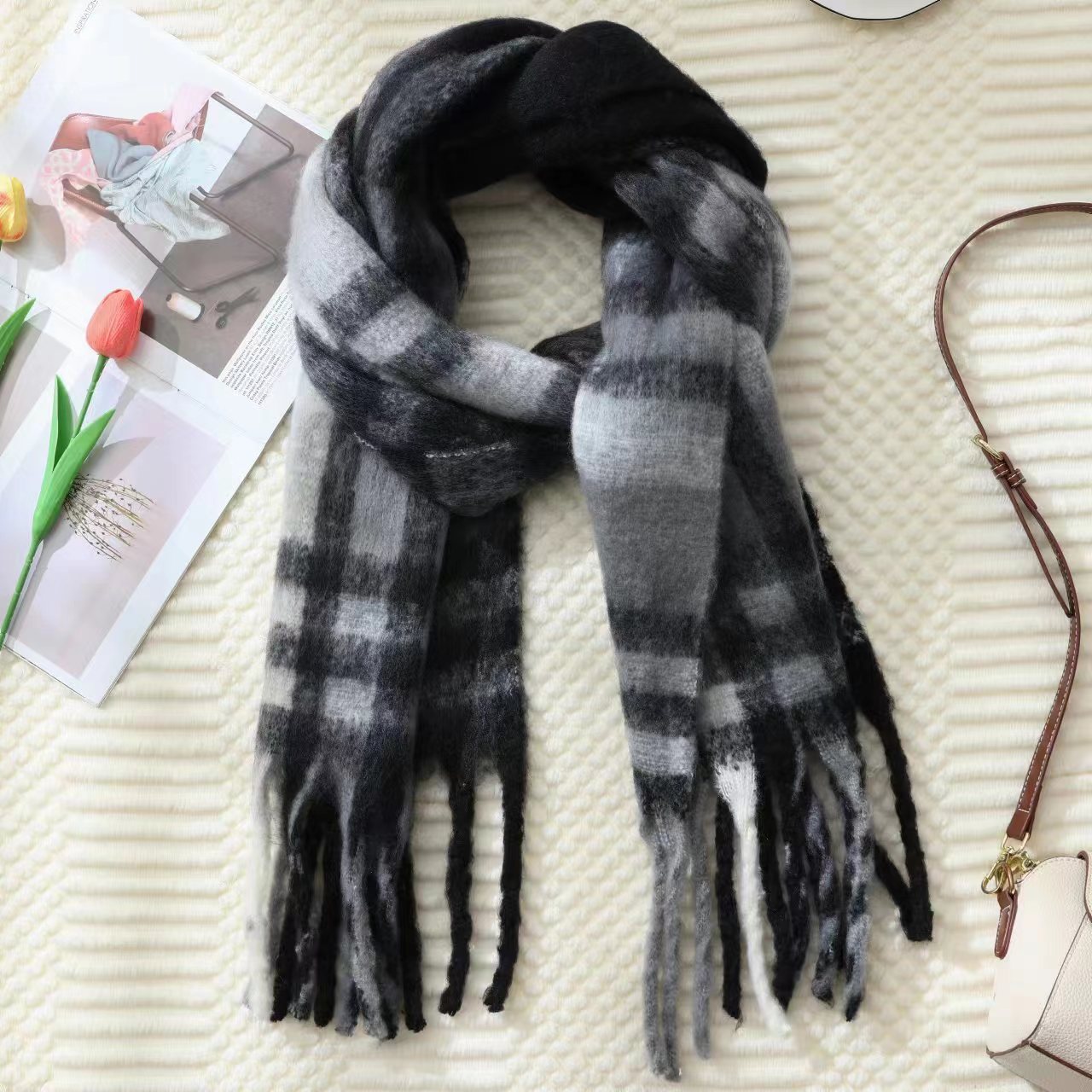 Women's & Men's High-grade Korean Style Versatile Cashmere Thickened Keep Scarfs