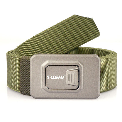 Men's Aluminum Alloy Release Buckle Tactical Nylon Belts