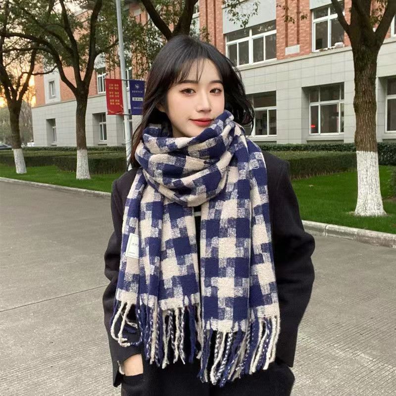 Women's & Men's For Winter High-grade Korean Style Shawl Thickened Scarfs