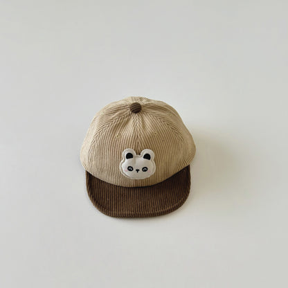 Hat Soft Brim Cartoon Panda Peaked Male Female Winter Kids' Headwear