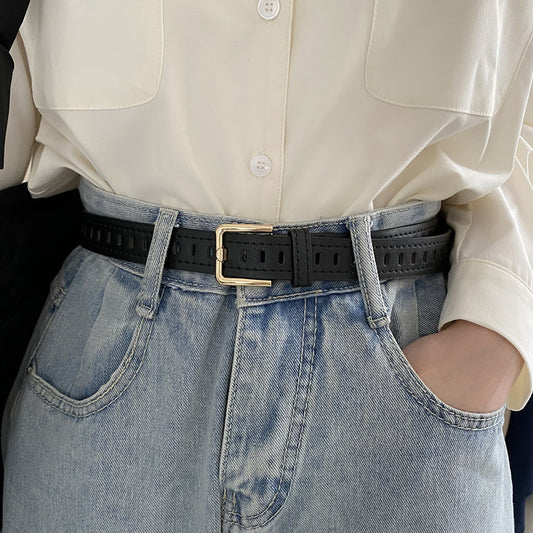 Women's Hollow Simple Vintage Decoration Jeans Strap Belts