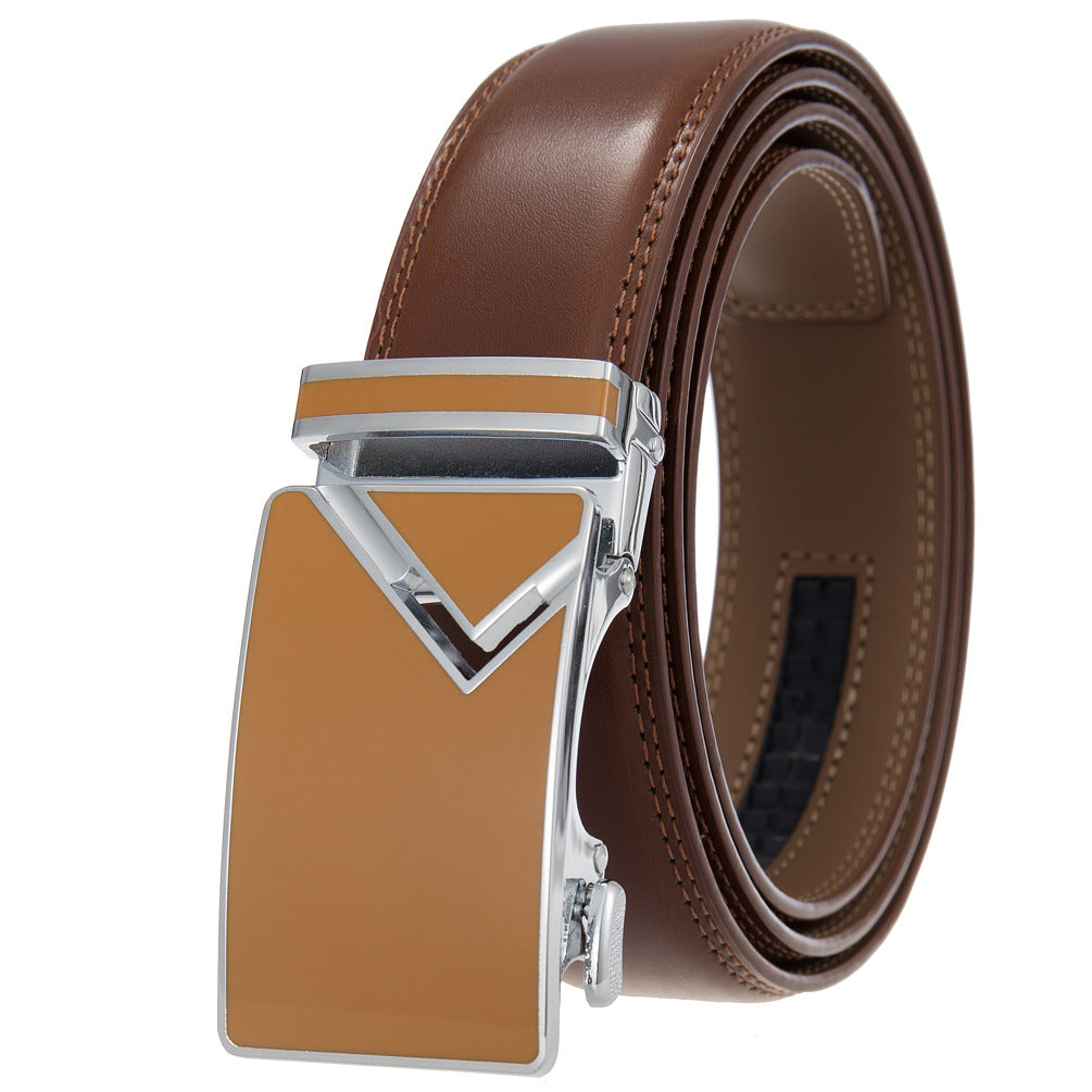 Men's Abrasive Buckle Leather Automatic Fashion Belts