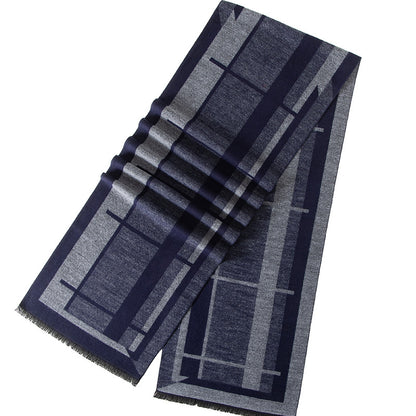 Men's Artificial Cashmere Business Casual British Lattice Scarfs