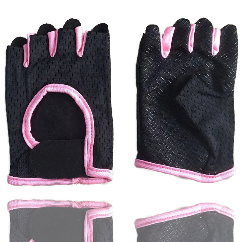 Women's Yoga Sports Equipment Training Leaky Hand Back Gloves