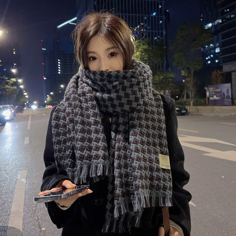 Women's & Men's For Winter High-grade Korean Style Shawl Thickened Scarfs