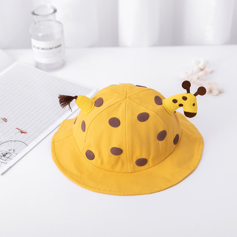 Children's Protection Hat Mask Autumn Giraffe Bucket Kids' Headwear