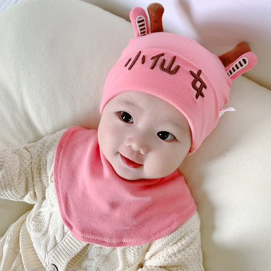 Cartoon Bear Cute Hat Cotton Cloth Triangular Kids' Headwear