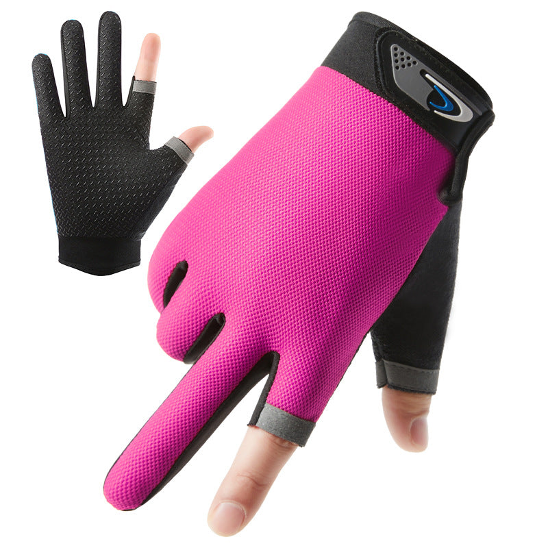 Men's Thin Breathable Cycling Half Finger Driving Gloves