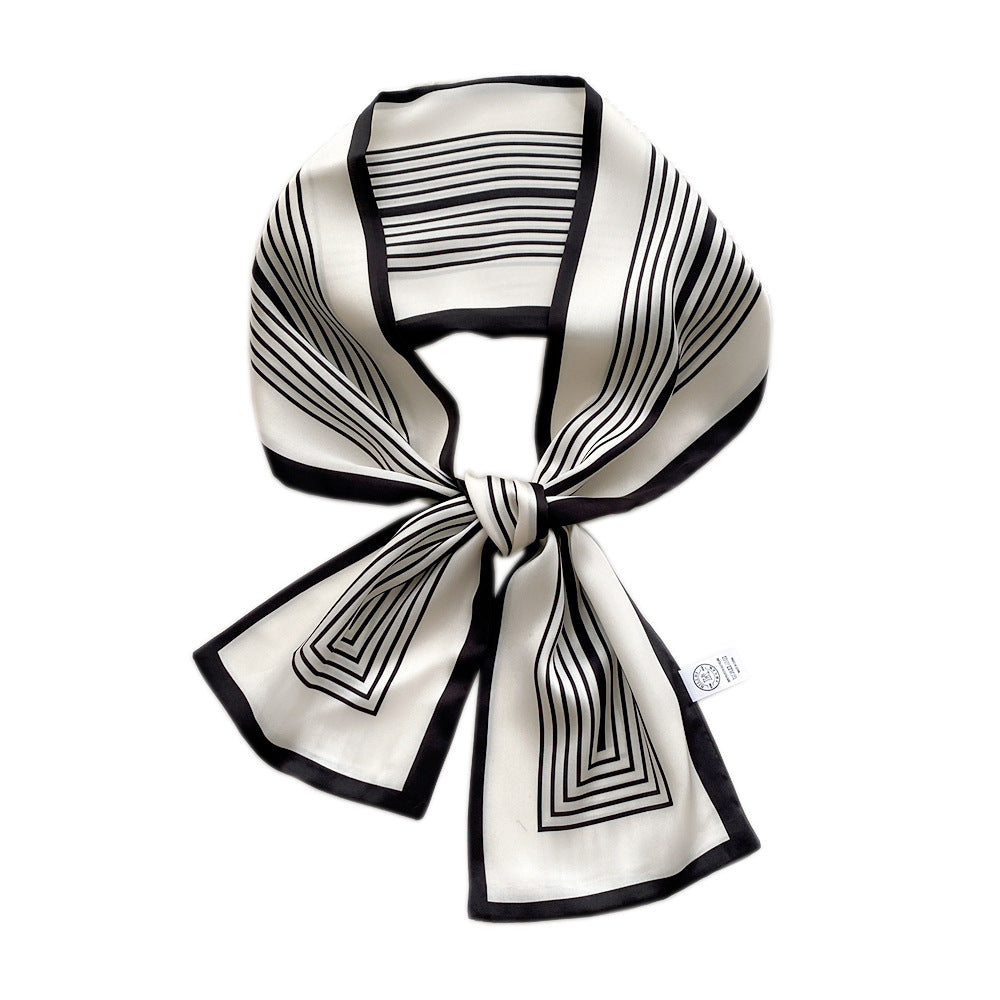 Women's Versatile Small Fashionable Long Decorations Ribbon Hair Scarfs