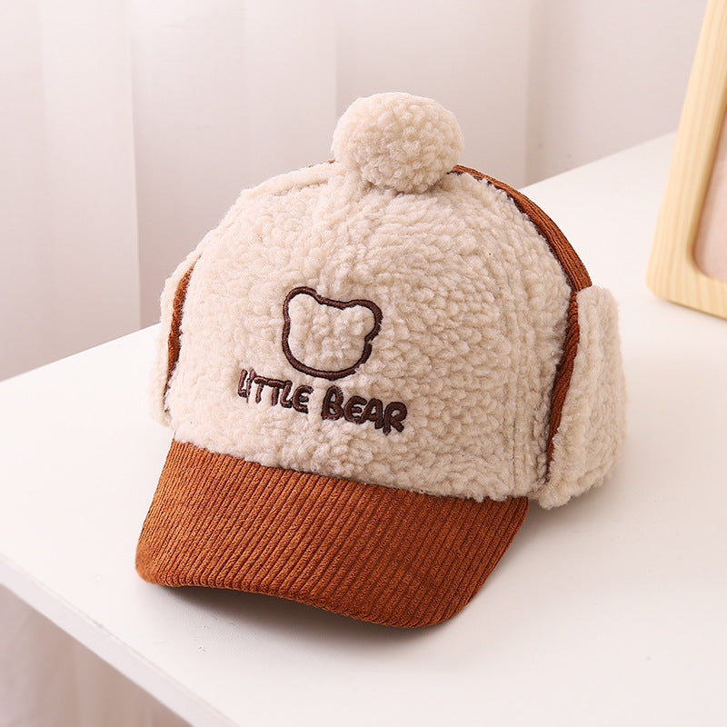 Children's Warm Thickened Peaked Korean Style Little Kids' Headwear