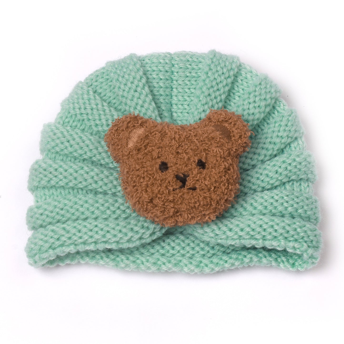 Warm Knitted Hat Cute Bear Head Kids' Headwear