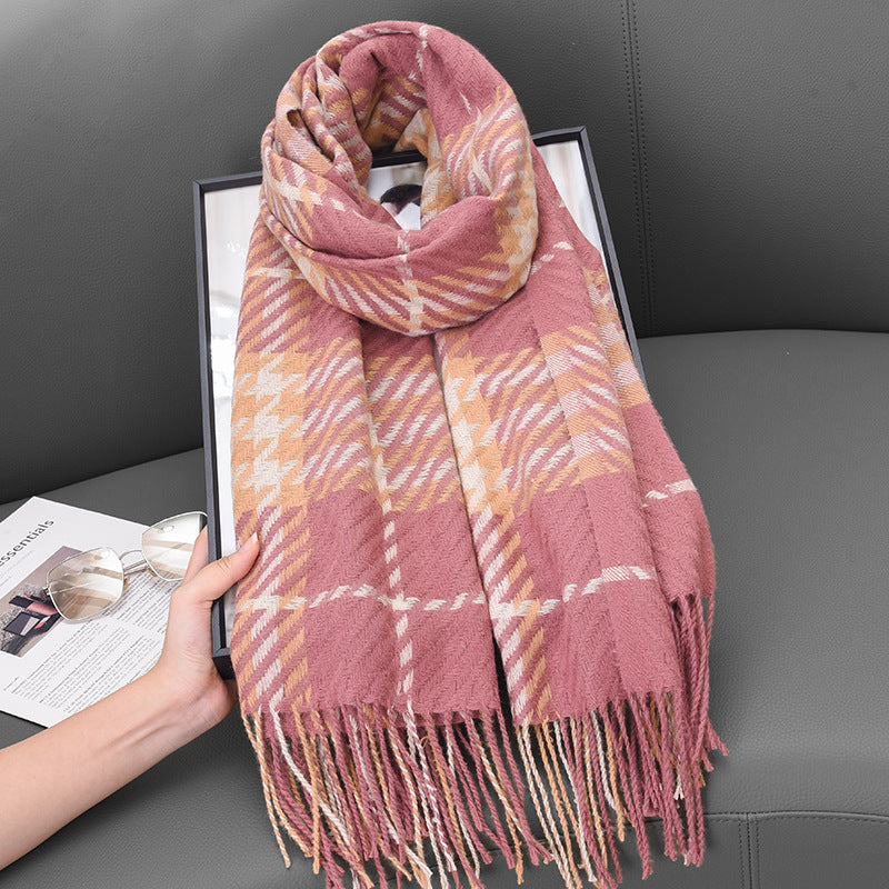 Women's Korean Style High-grade Tassel For Warm Scarfs