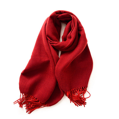 Women's Double-sided Solid Color Macaron Winter Fashion Scarfs