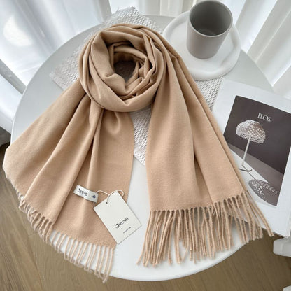 Women's Cashmere Texture Thickened Warm Korean Fashion Scarfs