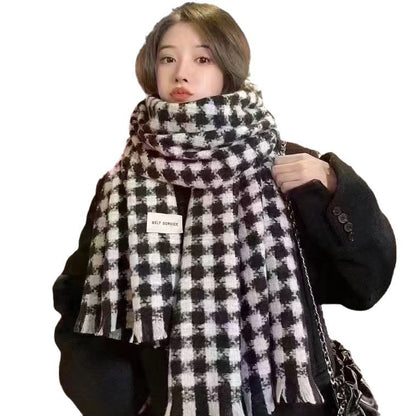 Women's Brown Winter High-grade Retro Easy Matching Korean Style Scarfs