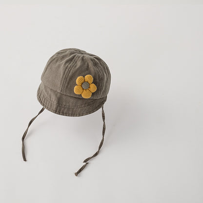 Simple Small Flower Peaked Little Hat Kids' Headwear