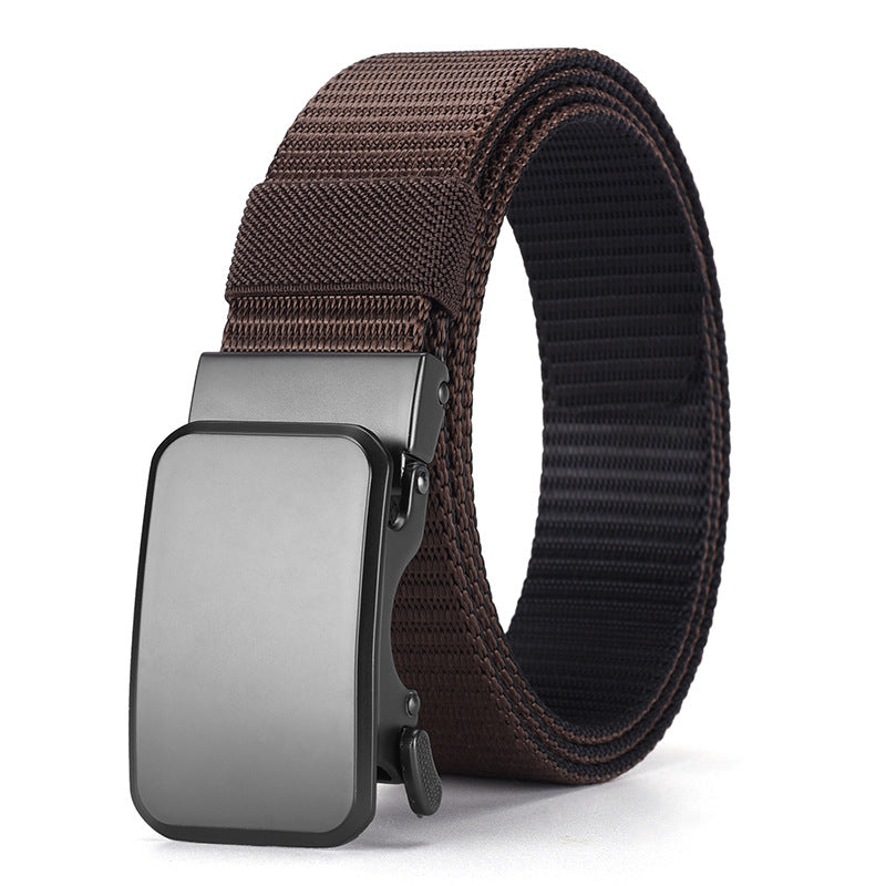 Men's Alloy Buckle Automatic Double-sided Stripe Body Belts